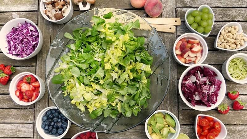 Salad ingredients - Best Vegan and Vegetarian Cruises