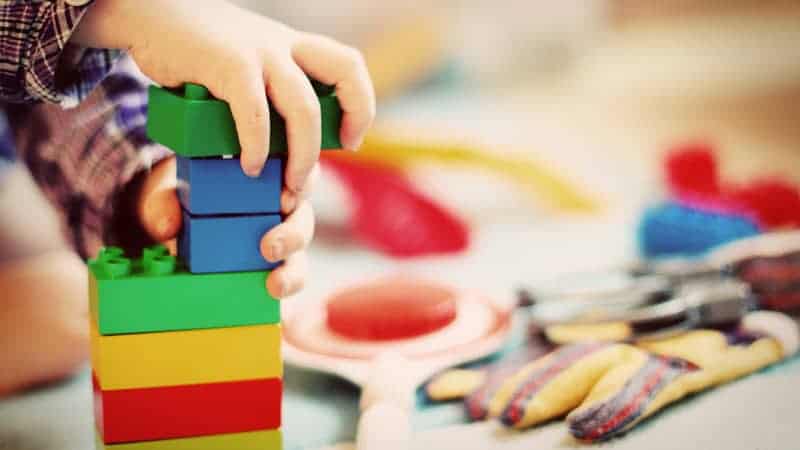 Child playing with building blocks - Most Baby and Toddler Friendly Cruises