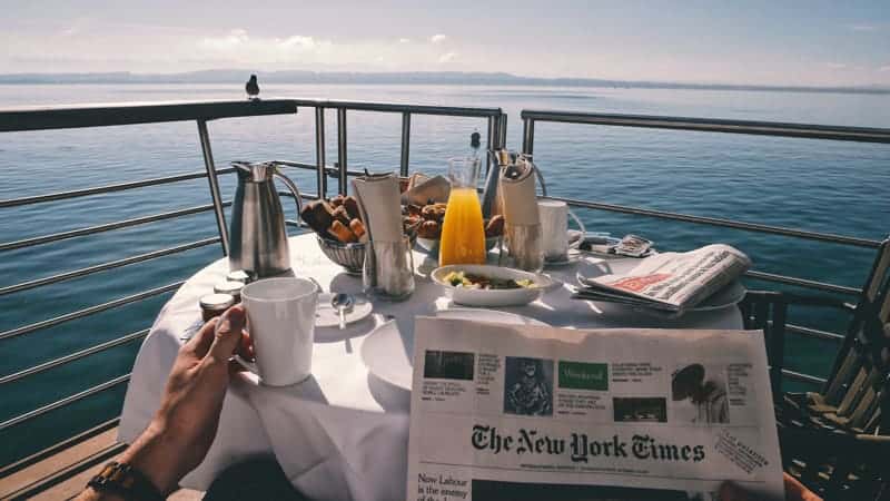 Breakfast on balcony on cruise ship - Best Things to Do on Cruises