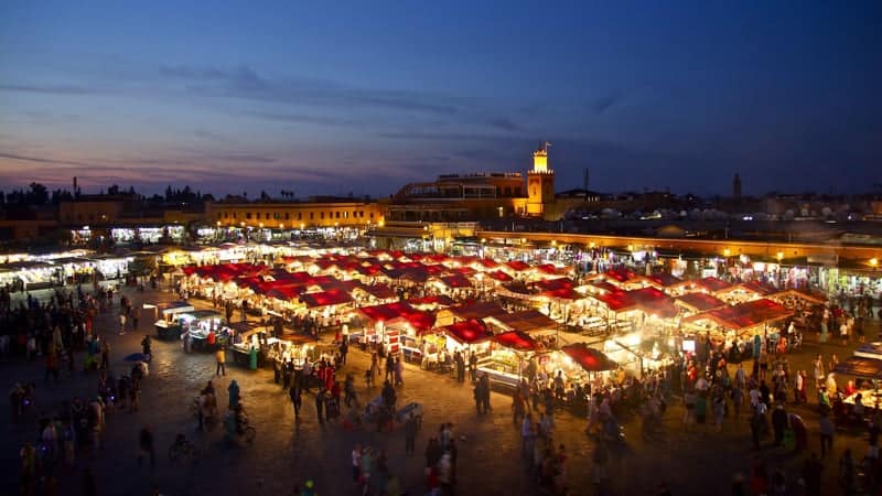 Market in Marrakech, Morocco - Africa Cruises