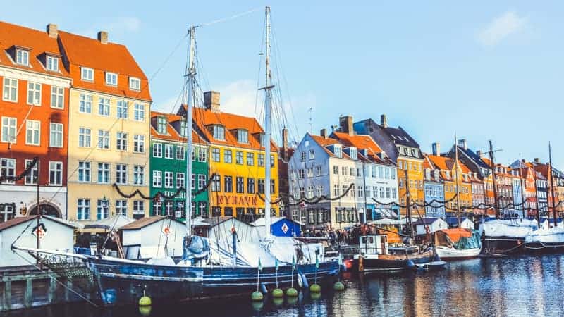 Nyhavn waterfront in Copenhagen, Denmark - Viking Homelands Cruise