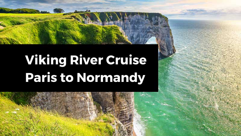 Viking River Cruise Paris to Normandy Cliff in Normandy looking out to the ocean.