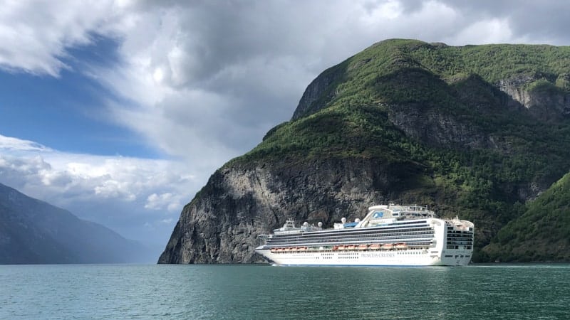 Cruise Ship in Sognefjord, Norway