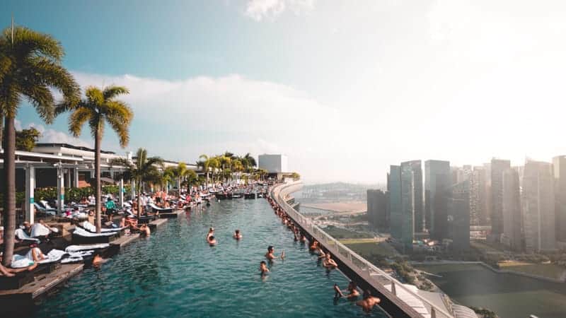 Marina Bay Sands swimming pool
