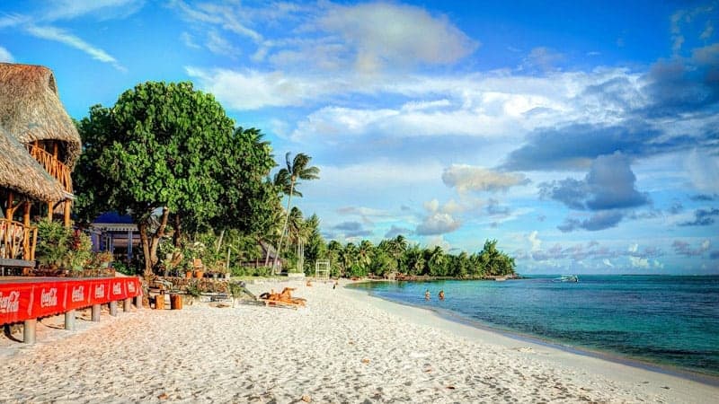 Matira Beach in Bora Bora