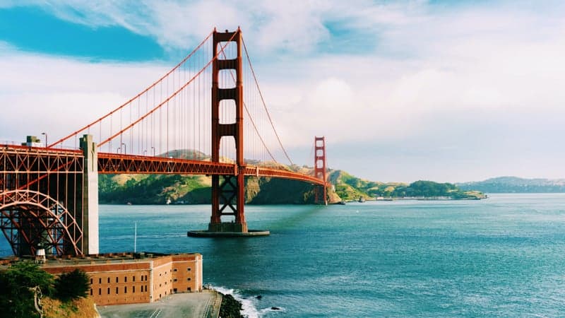 Golden Gate Bridge in San Francisco, California