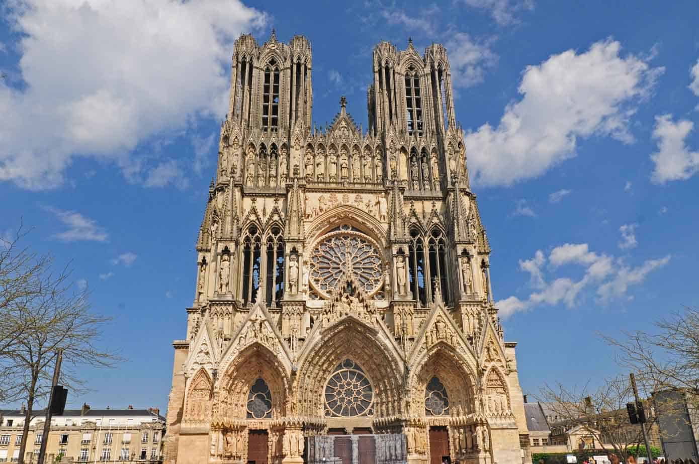 Notre Dame Cathedral in Reims, France.