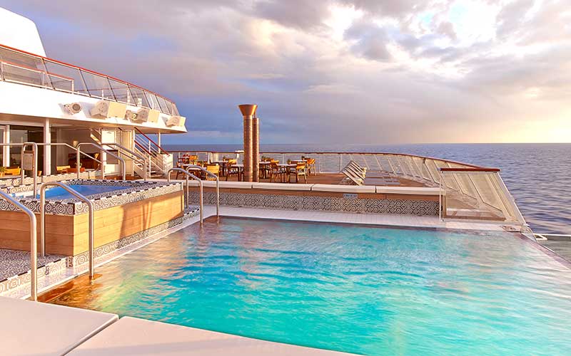 Pool on a cruise ship.