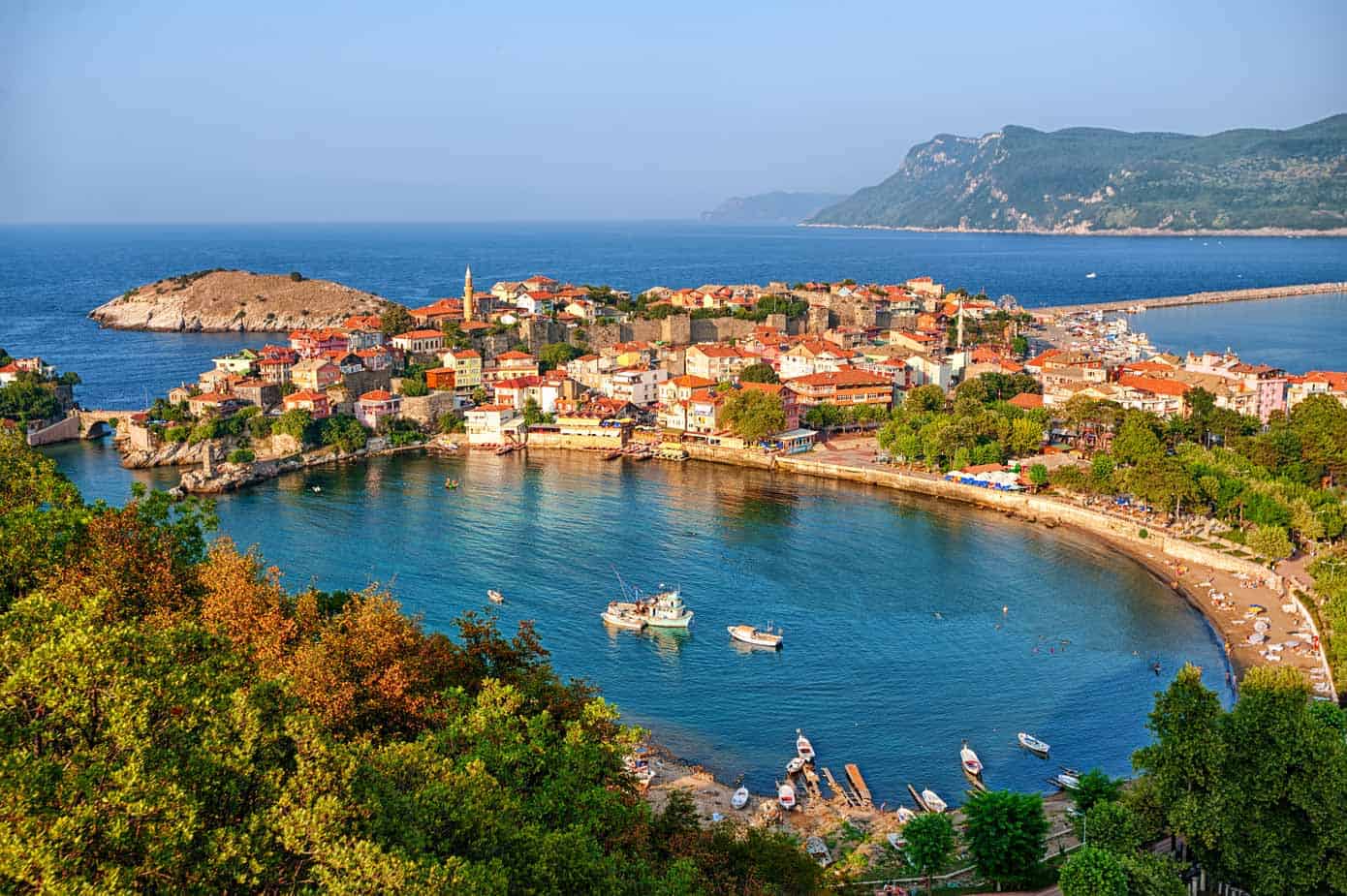 Black Sea Cruise Lines Amasra, Turkey on the Black Sea.