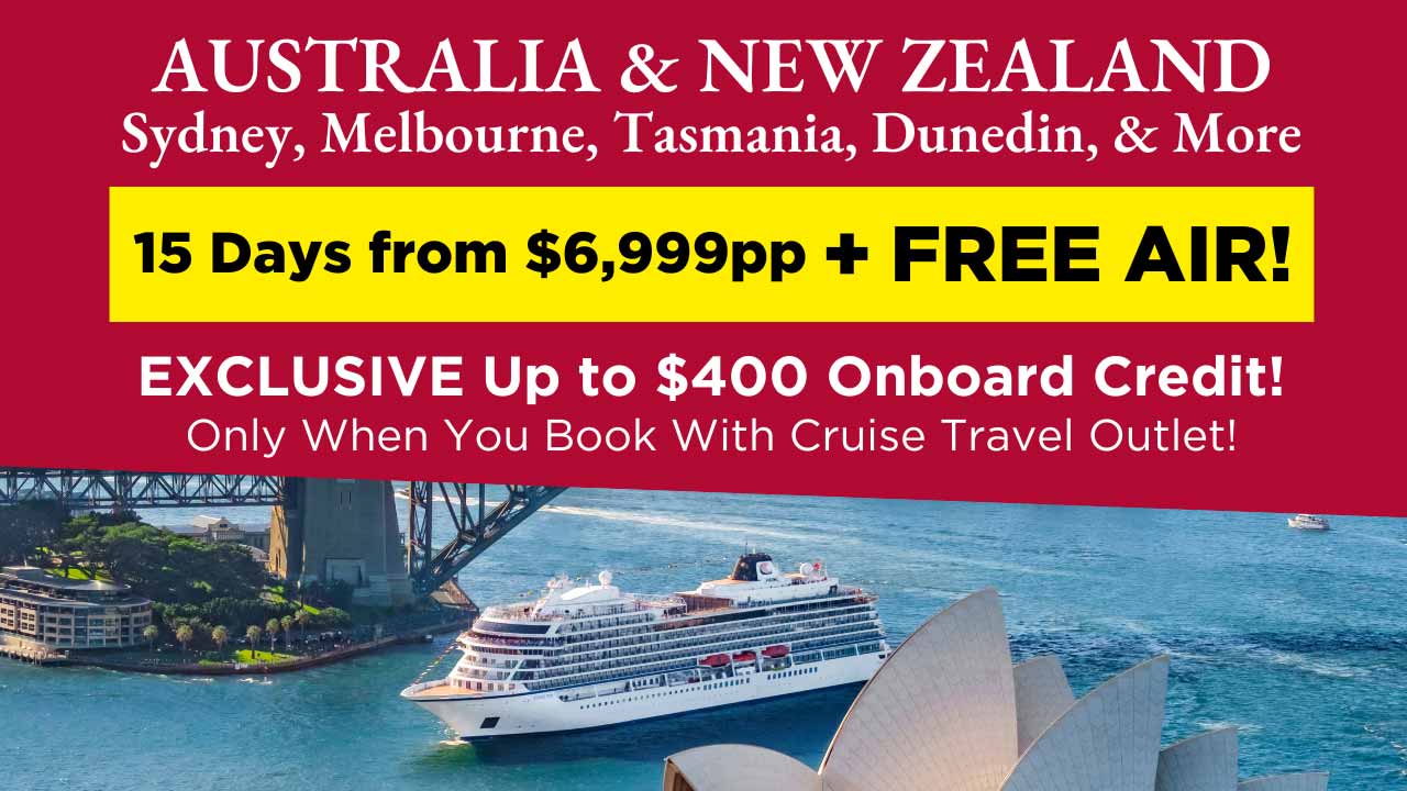 15-Day Australia & New Zealand $6,999pp Including Air! Call 1-866-867-6538