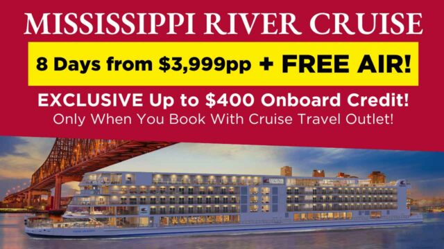 Viking: 8-Day Mississippi River Cruise from $3,999pp Including Air