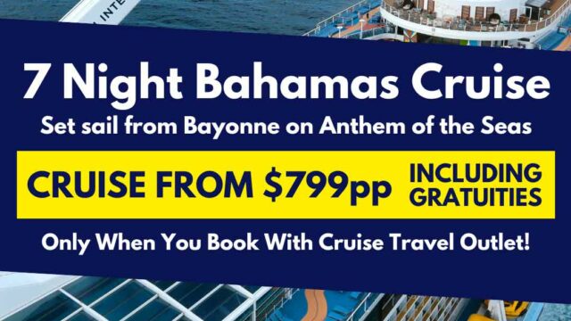 Royal Caribbean: 7 Night Bahamas Cruise from $799pp Including Gratuities