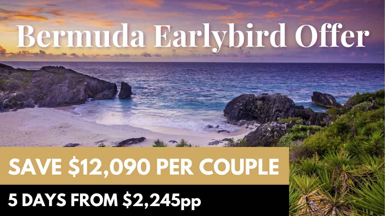 Scenic cruises to Bermuda from $2,245pp.