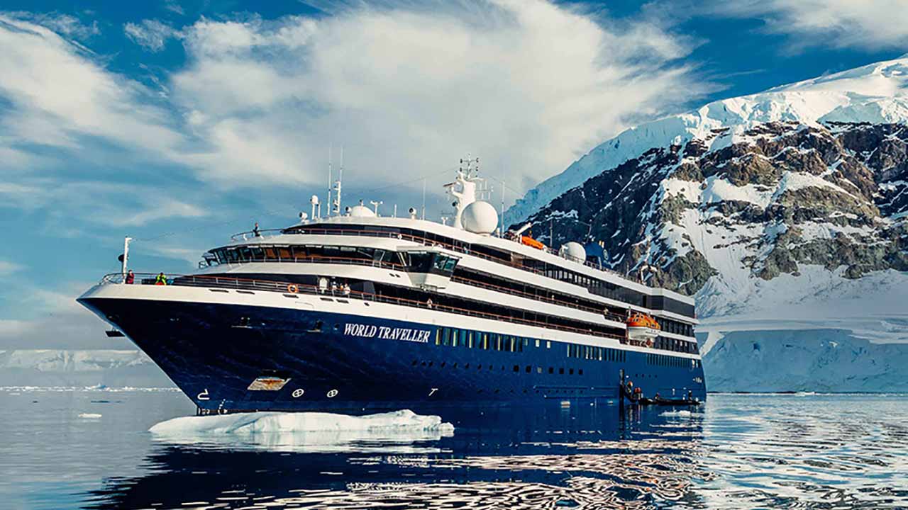 Atlas Ocean Voyages: Antarctica Atlas World Traveller in Antarctica.