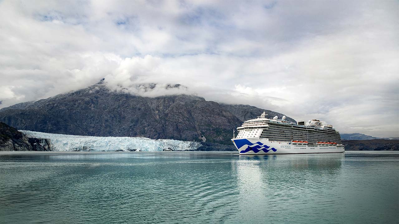 Royal Princess in Alaska.