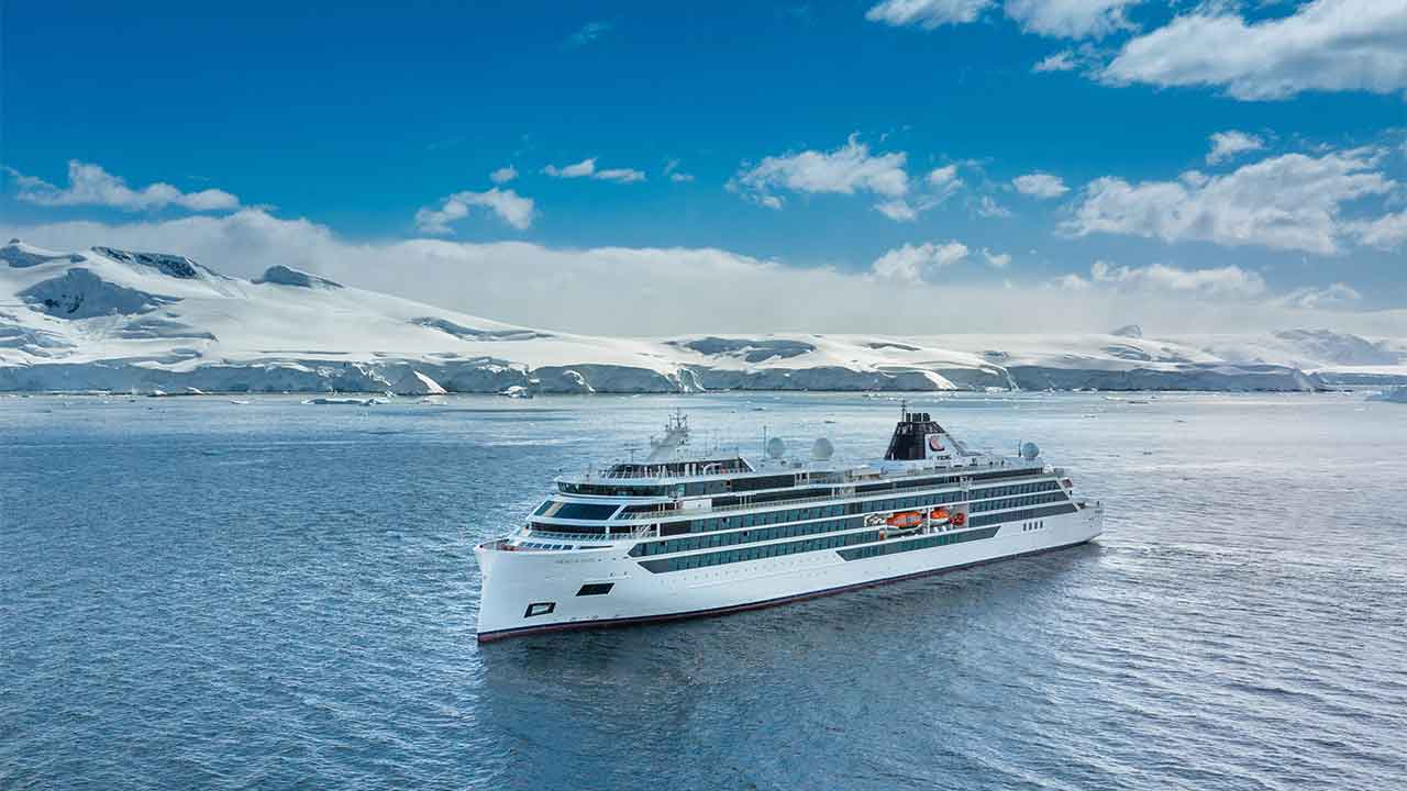 Viking Expedition Cruises: Special Offer Viking expedition ship in Antarctica.
