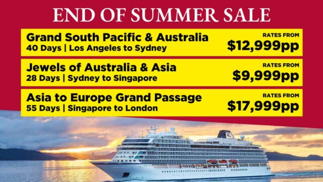 Viking Ocean Cruises: End of Summer Sale