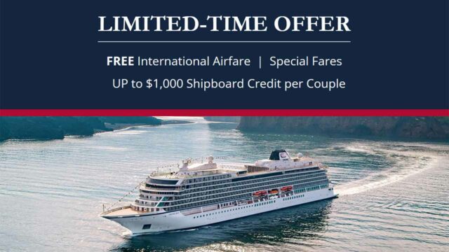 Viking: FREE International Air and Up to $1,000 Shipboard Credit