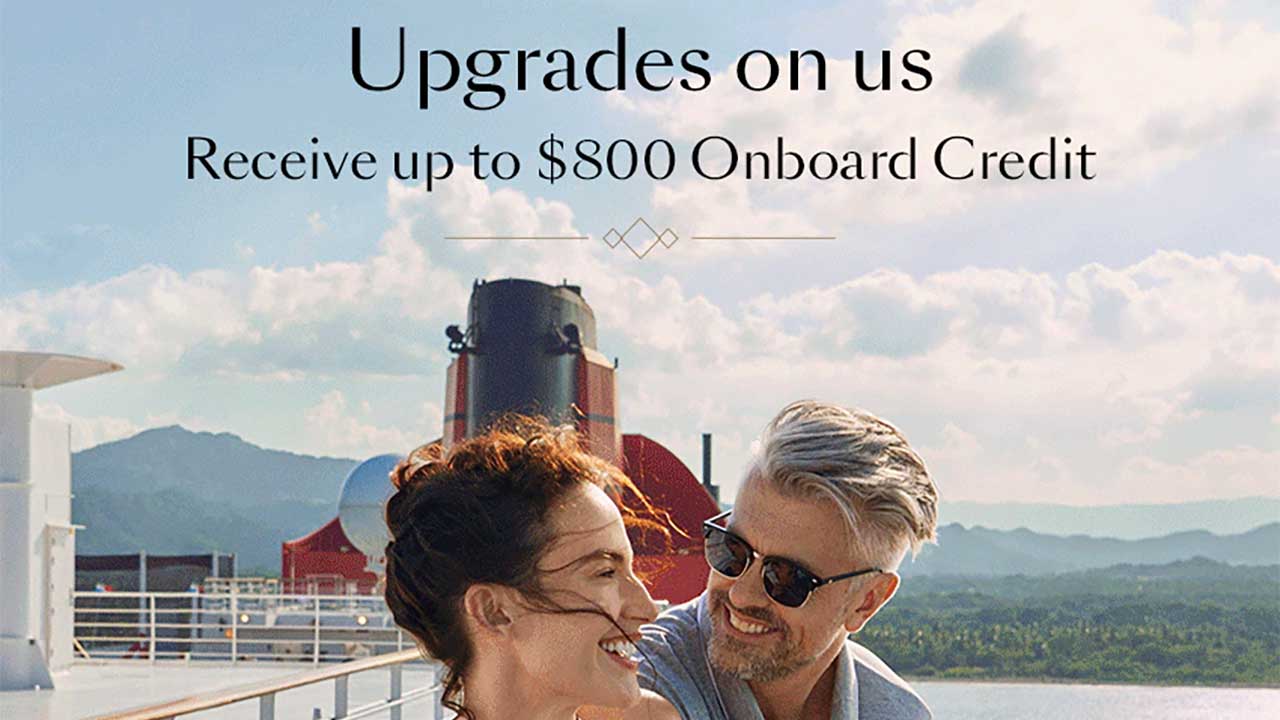 Cunard Upgrades on us sale.
