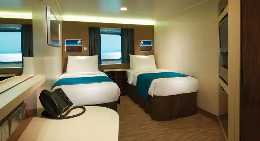 Norwgian Getaway oceanview cabin.