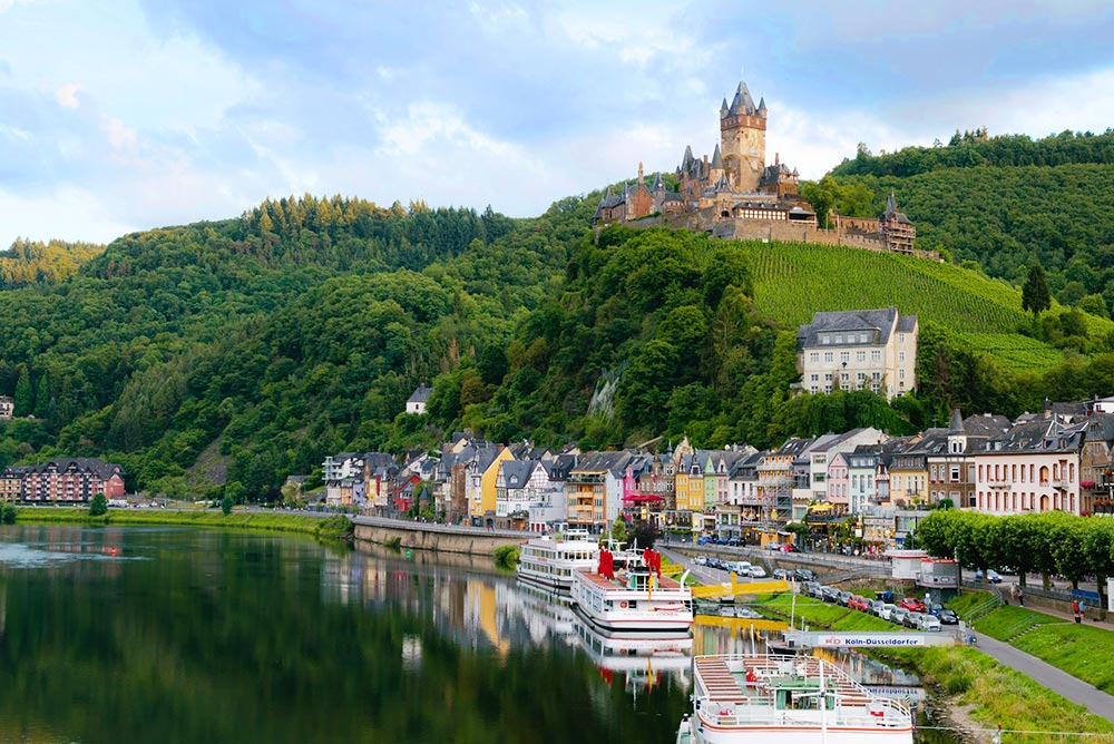 Cochem, Germany. View of castle.