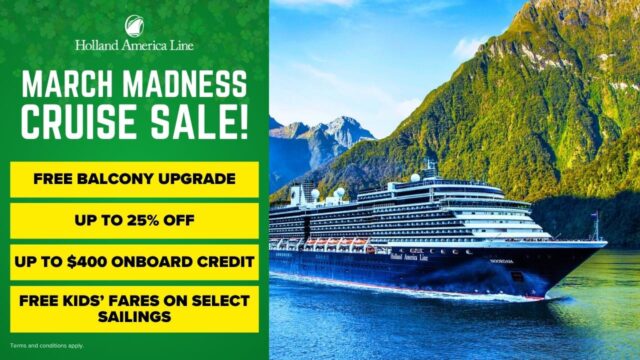 Holland America March Madness Sale