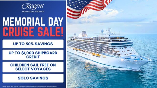 Regent Seven Seas Memorial Day Sale