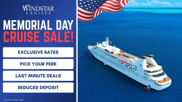 Windstar Cruises Memorial Day Sale