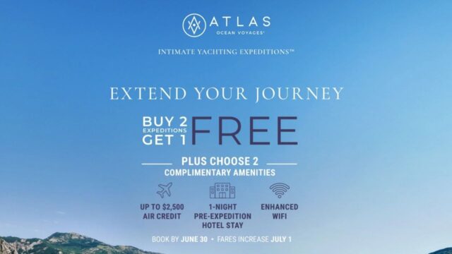 Atlas Ocean Voyages Buy 2 Expeditions Get 1 FREE