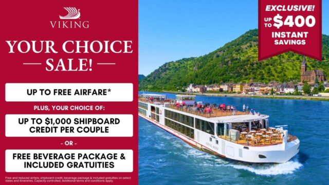 Viking Cruises Your Choice Sale