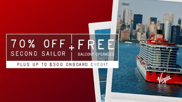 Virgin Voyages: 70% off a 2nd Sailor + a Balcony Upgrade