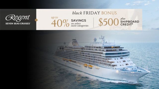 Regent Seven Seas Black Friday Sale